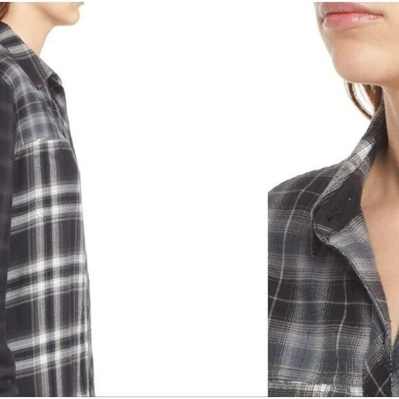 Rails Brando Mixed Plaid Button-Up Shirt Size XS - Picture 4 of 6